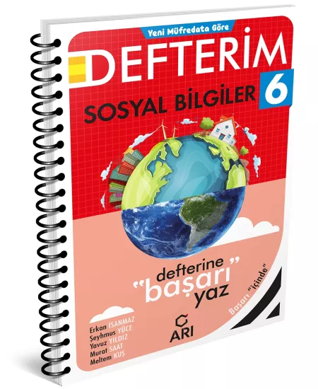 6. Sınıf Sosyalimo Sosyal Bilgiler Defterim Arı Yayıncılık